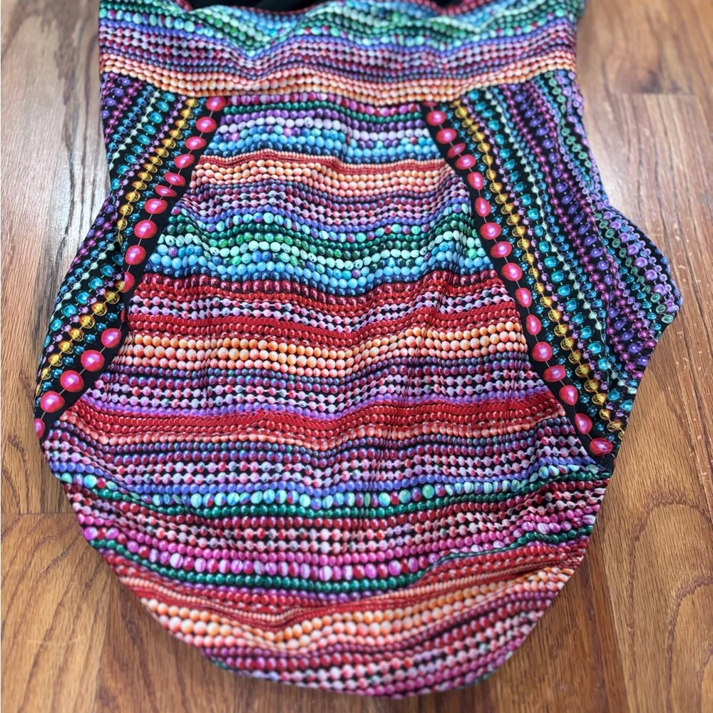 Gottex Nefertiti Multi One Piece Swimsuit with a halter sz 12 - Picture 6 of 9